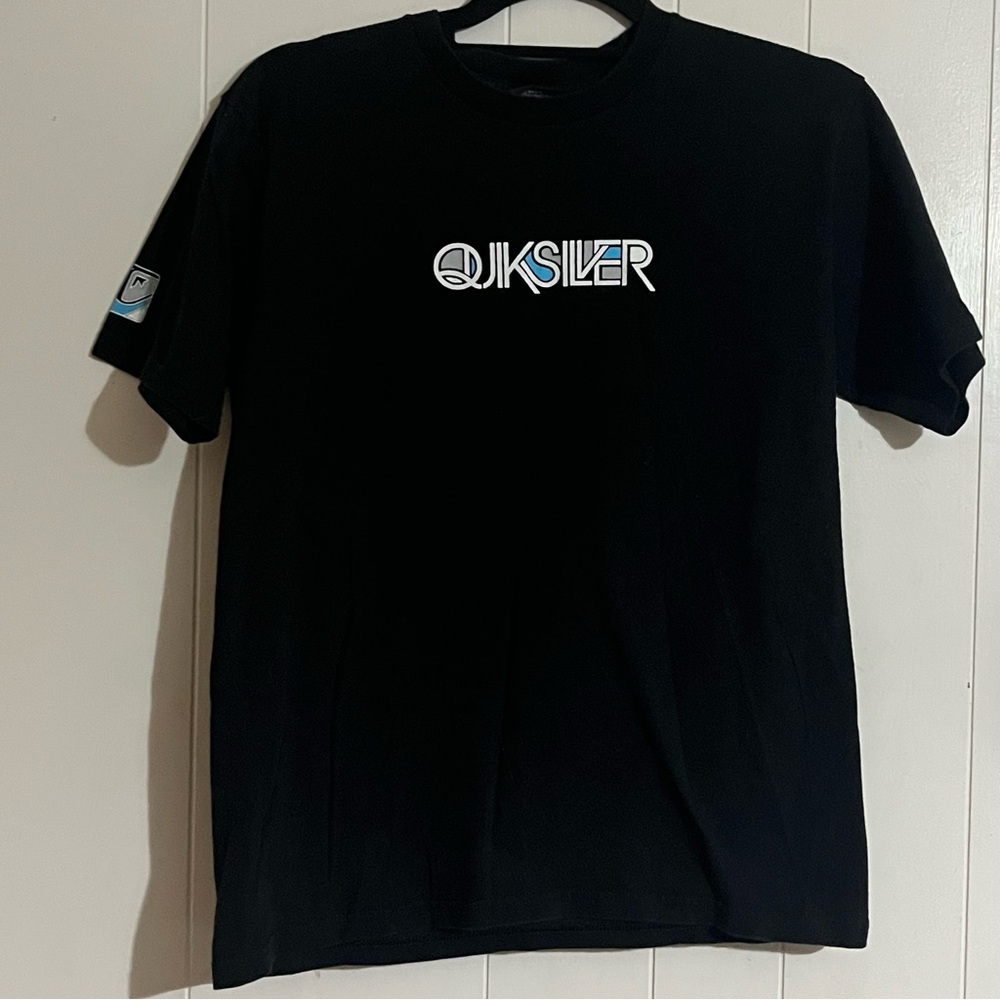 Quiksilver Black Men's T-Shirt Sz Lg Y2K